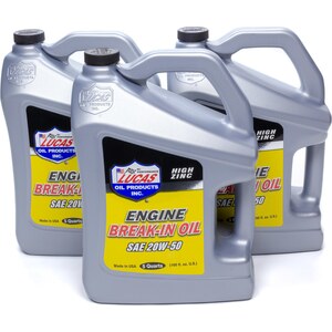 Lucas Oil - 10636 - Sae 20W 50 Break-In Oil Case 3 X 5 Quart Bottle