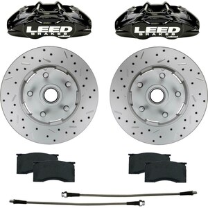 LEED Brakes - BCC0005RKX - 64-67 Mustang Brake Caliper/Pad/Rotor Kit