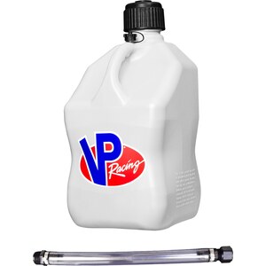 VP Racing - 3520-CA - Motorsports Jug 5.5 Gal White Square w/Hose