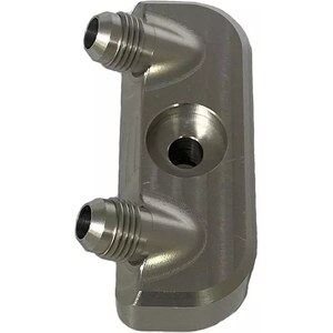 Bowler Performance Transmissions - 2410003 - GM 6L80E Cooler Manifold Set Converts To -6 Black