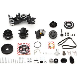 Holley - 20-190BK - Mid Mount Accessory System  LS7 Engine Black