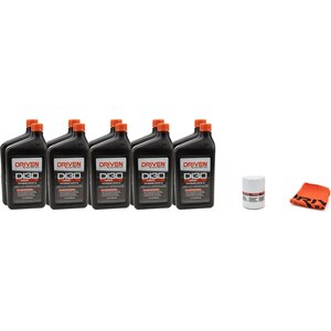 Driven Racing Oil - 21021K - 5w30 Oil Change Kit 18- 22 Mustang GT 5.0L 10Qt.