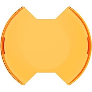 KC Lights - 5104 - 6in SlimLite LED Light Shield Amber Each