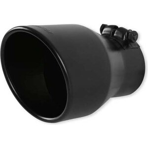 Flowmaster 15407B - SS Exhaust Tip Black  - 3in Inlet Pipe Diameter - 4.5 in Round  Outlet