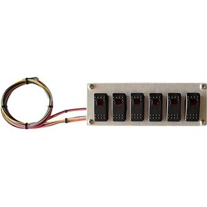 American Autowire - 510921 - Rocker Switch Panel 6 Switches
