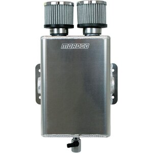 Moroso - 85393 - Alm Breather Tank w/Dual Breathers