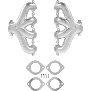 Hooker - 8504-1HKR - Exhaust Manifold Set GM LS - Center Dump