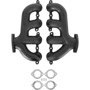 Hooker - 8505-3HKR - Exhaust Manifold Set GM LS Rear Dump