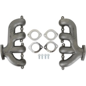 Hooker - 8505HKR - Exhaust Manifold Set GM LS Rear Dump