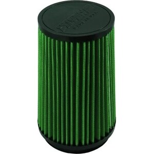 Green Filter - 7161 - Air Filter Element - Clamp-On - Conical - 5.5 In Diameter Base - 4.75 In Diameter Top - 8.38 In Tall - 4.5 In Flange - Reusable Cotton - Green - Universal