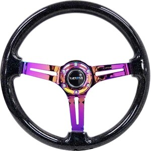 NRG Innovation - RST-018BSB-MC - Steering Wheel 350mm 3in Dish Galaxy -Neochrome