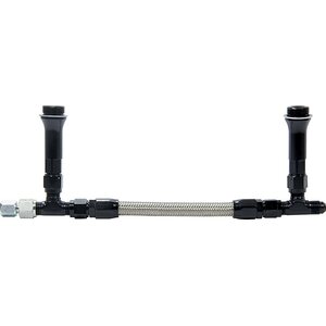 Allstar Performance - 26164 - Fuel Line Kit 9-5/16in Std Holley -6AN Black