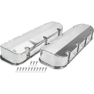 Allstar Performance - 26176 - Valve Covers BBC Fab Aluminum w/o Holes