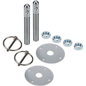 Allstar Performance - ALL18496 - Allstar Performance Alum Hood Pin Kit 1/2In With 3/16In Clips Silver