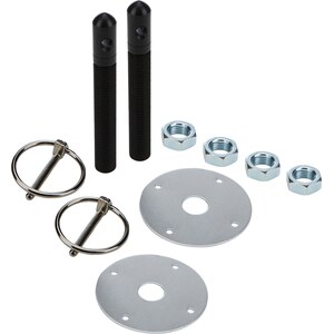 Allstar Performance - ALL18497 - Allstar Performance Alum Hood Pin Kit 1/2In With 3/16In Clips Black