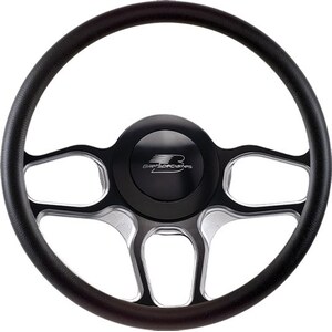 Billet Specialties - BC30102 - Steering Wheel 1/2 Wrap 14in Win Lite Black