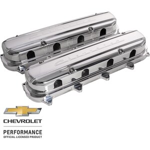 Billet Specialties - P95580 - Valve Covers Gen V LT Chevrolet Script Pol.