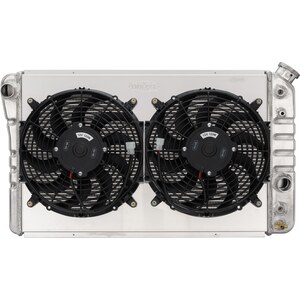 Cold Case Radiators - 84 - 90 Corvette Radiator W/ Dual 12In Fan Kit 29In