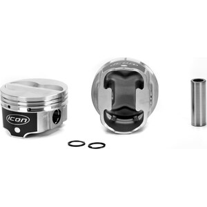 Icon Pistons - IC10004-.040 - ICON FHR Piston - Chevy  350  Rod 5.700  Flat Top