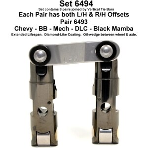 Morel Lifters - 6494 - Bbc Black Mamba Series BBC .842" .300" .150" Intake Offset