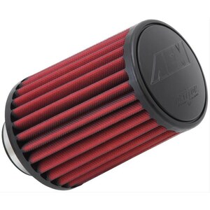 AEM - AEM-21-2157DK - Air Filter Element - Dryflow - Clamp-On - Conical - 5-1/2 in Base - 4-3/4 in Top Diameter - 7-1/2 in Tall - 2-3/4 in Flange - Synthetic - Red - Universal