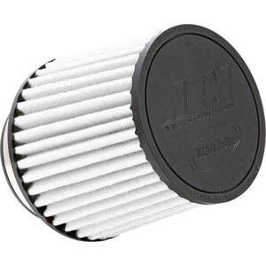 AEM - AEM-21-203BF - Air Filter Element - DryFlow - Clamp-On - Conical - 6 in Base - 5-1/8 in Top Diameter - 5-1/8 in Tall - 3 in Flange - Synthetic - White - Universal