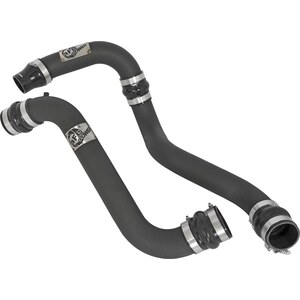AFE Power - 46-20114-B - Intercooler Pipe - Aluminum - Black Powder Coat - Turbocharger to Intercooler - GM Duramax 2011-16