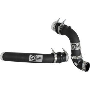 AFE Power - 46-20314-B - Intercooler Pipe - Aluminum - Black Powder Coat - Turbocharger to Intercooler - Ford PowerStroke - Ford Fullsize Truck 2017-22