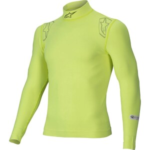 Alpinestars USA - 4750325-55-XXL - Underwear Top ZX EVO V3 Flu Ylw 2X-Lrg Long Slv