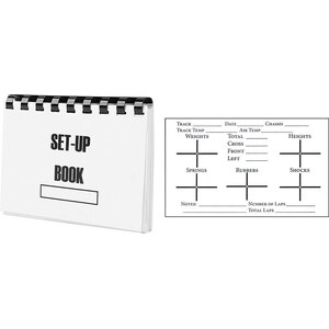 Note Pads and Set Up Sheets