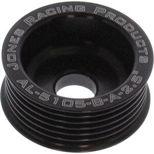 Jones Racing Products - AL-5105-B-A-2.5 - Pulley Alt. 2.5in OD 6-Grv Serpentine .669 ID