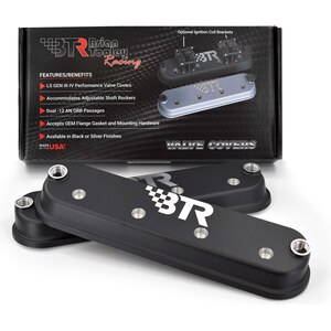 Brian Tooley Racing - VCA-02-BLK - Valve Cover Assembly Black w/o Coil Mounts