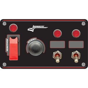 Longacre - 52-48867 - Ignition Panel Black w/2 Acc. and Pilot Light