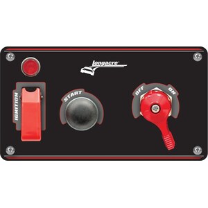 Longacre - 52-48871 - Ignition Panel Black w/Batt Disconnect