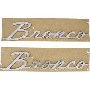 Ford Racing - M-1447-BSS - Bronco Script Emblem Kit -Silver