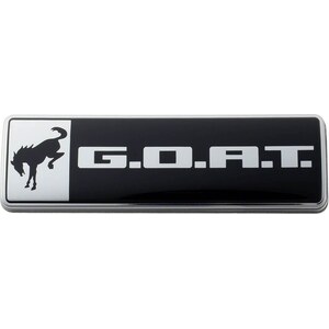 Ford Racing - M-1447-GOAT - Bronco/Bronco Sport G.OA.T. Badge Black/Chrm