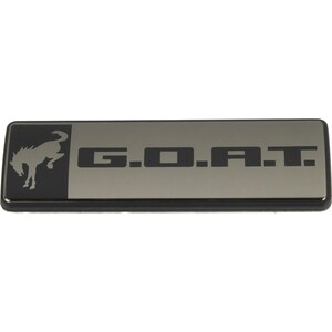 Ford Racing - M-1447-GOATBLK - Bronco/Bronco Sport G.O.A.T. Badge Blk/Blk