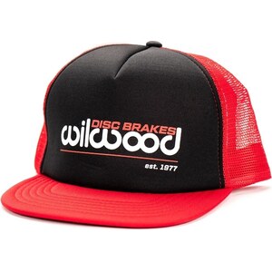 Wilwood - 450-10552 - Snap Back Hat Wilwood Black/Red