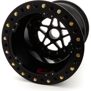 Sander Engineering - S15-176-SO2-B - Sprint Wheel 15x17 6in BS Outside Lock Black