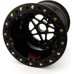 Sander Engineering - S15-177-SO2-B - Sprint Wheel 15x17 7in BS Outside Lock Black