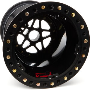 Sander Engineering - S15-186-SO2-B - Sprint Wheel 15x18 6in BS Outside Lock Black