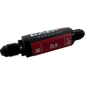 Baer Brakes - 6805147 - Residual Pressure Valve 2lb 3AN Male In/Out