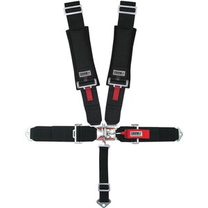 Crow Safety Gear - 11004-2 - 2X2 5-Way Latch & Link Harness BI/W/A Lap Belt