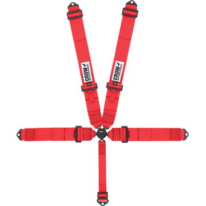 Crow Safety Gear - 11102B - 5-Way 3in Kam Lock 52in Lap Belt Pull-down  All