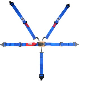 Crow Safety Gear - 11183AB - 5 - Way 2in L&L Pull Up All Way Blue