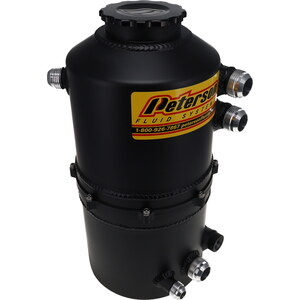 Peterson Fluid - 08-0786-BLK - Oil Tank 2.3 Gallon Dual Scavenge Black