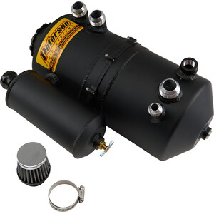 Peterson Fluid - 08-0786-CC-BLK - Oil Tank 2.3 Gallon Dual Scavenge Black