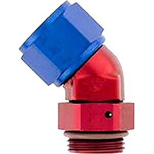 XRP - 974506 - 6AN FM Swivel 45Deg 6AN ORB Forged Alum Red/Blue