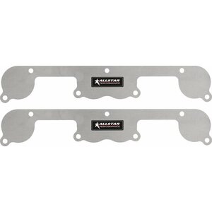 Allstar Performance - 34214 - Exhaust Block Off Plates SBC Spread Port Aluminum