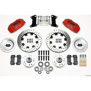 Wilwood - 140-10510-DR - Front Disc Brake Kit Red 67-72 Camaro Nova 12.19